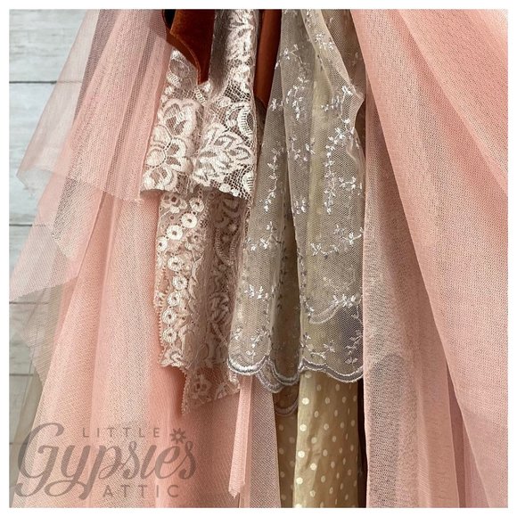 Listing Taken Down and Relisted, OOAK S/M Woodland Rust Victorian Fairy Dress - Picture 9 of 13